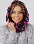 Resim Karlonova Kapüşonlu Boyunluk Triko 252650868 Pembe 