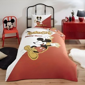 Resim Özdilek Disney Mickey Fantastic Tek Kişilik Nevresim Takımı 160x220 cm Kırmızı 