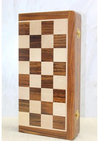 Resim Mıknatıs Taşlı Ahşap Katlanabilir Kutulu Satranç Oyunu 40 Cm 