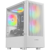 Resim Rampage Lyra Mesh Temperli Camlı 3x12 CM Rgb Fan M-Atx Mini-T Gaming Oyuncu Kasası Beyaz 