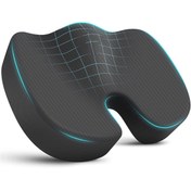 Resim Devix Koksiks Minderi Coccyx Ortopedik Visco Oturma Kuyruk Sokumu Yastığı 44x36x9,5cm 
