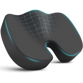 Resim Devix Koksiks Minderi Coccyx Ortopedik Visco Oturma Kuyruk Sokumu Yastığı 44x36x9,5cm 