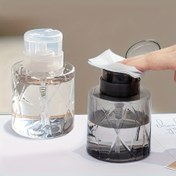 Resim 7.44oz Dolumlu Pompalı Sprey Şişeleri Kilitlemelerle - Tırnak Bakımı ve Kozmetik Uygulamalar, Pneumatic Dispensing, Şeffaf Plastik, Tırnak Bakımı Ürünü|Özgür Uygulama|Pneumatic Pump Bottle, Tırnak Sanatı Malzemeleri 
