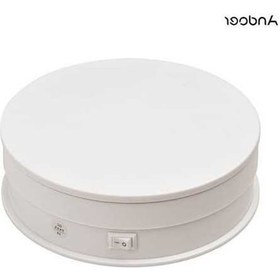 Resim Pazly 360 Derece Dönen 6 İnç Motorlu Döner Platform - Mücevher, Saat Koleksiyon İçin Kullanışlı Ayna Platformu 