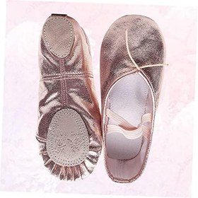 Resim Holibanna Bale Ayakkabıları Kız Terlik Sparkly Kız Ayakkabıları Sparkle Düz Ayakkabı Jimnastik Dans Pisti Ayakkabıları Kızlar Için Dans Ayakkabıları Yürümeye Başlayan Bale Kız Ayakkabıları 