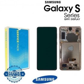 Resim Samsung G991 S21 Lcd Ekran Dokunmatik Kasalı 100 Kvk Orjinal 