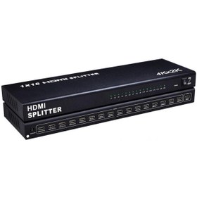 Resim Gplus 4k116 16 Port Hdmı Splitter 4k Ultra Hd Görüntü Çoklayıcı 