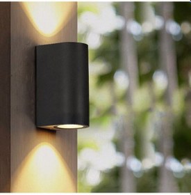 Resim Maxled Çift Yönlü Silindir Aplik Gu-10 Duy Siyah Dış Mekan Mx-2068 Siyah 