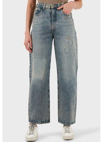 Resim Armani Exchange Bayan Kot Pantolon Xw000100 Af14483 Mb001 Bej Bej 