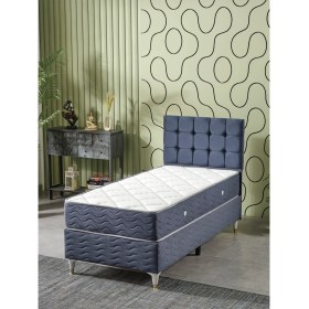 Resim Beehanem Bengü 3 Lü Tek Kişilik Set (Baza+Başlık+Yatak)90 x 190 cm 
