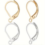 Resim KMEOSCH 50/100 adet Kulp French Küpe Kulpları, 10x16mm Hipalerjenik, Değiştirilebilir Sallanan Kulak Teli Buluntular, Demir Malzeme, DIY Takı Yapımı, El Sanatları ve Dikiş Malzemeleri için 