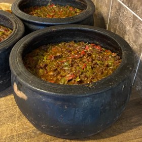 Resim AdenArt Doğal Toprak Kuzuluk Güveç Tencere 35-40 Kişilik 20 Litre 40X20 cm (Kapaksız) 