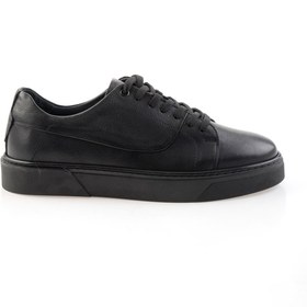 Resim Bambi Siyah Hakiki Deri Erkek Sneaker E01811253643 