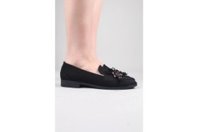 Resim Birikon Reyes Boncuklu Loafer Siyah 