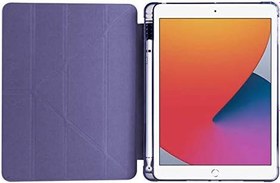 Resim Apple iPad 9.7 2017 (5.Nesil) ile Uyumlu Kılıf Silikon Yumuşak Kalem Bölmeli Esnek 4 Farklı Stand Olabilen Tablet Kılıfı Lacivert 