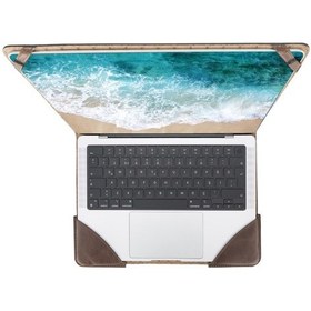 Resim Bouletta Chester Deri 13-14 inç Apple Uyumlu MacBook Kılıfı TN03 Kahverengi 