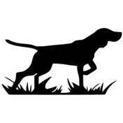 Resim Avcı Köpek Sticker Oto-motor-laptop-duvar-dekor 10 X 5 Cm 