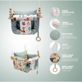 Resim Sallansana Orman Mint Kombin Dream Swing Salıncak 