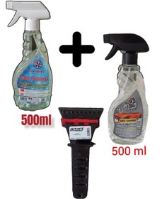 Resim Redno Oto Buz Çözücü Sprey 500ml + Buğ Önleyici Sprey 500ml+ Buz Kazıyıcı 3 Lü Set 