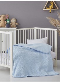 Resim Komfort Home Emboss Bebek Battaniyesi 90X110 Cm Mavi 