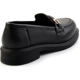 Resim Siyah Kadın Loafer Ayakkabı K01714130009 Siyah 
