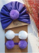 Resim KUZEY STORE Ponponlu Bebek Bandana 