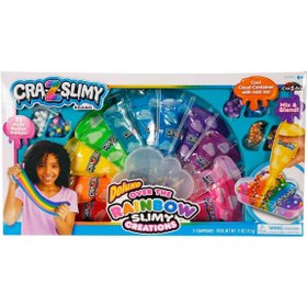 Resim CrazArt Cra-Z-Art Cra-Z-Slimy Deluxe Gökkuşağı Slime Yapım Seti 