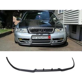 Resim Audi S2 B4 Cupra R Uyumlu Ön Lip Mat Siyah Ön Tampon Lip 
