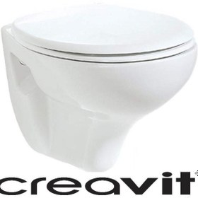 Resim Creavit Asma Klozet Beyaz ÇEVRE YIKAMALI TP320 + VİSAM KAPAKLI 