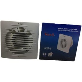 Resim Veel Banyo Büro ve Mutfak Aspiratörleri Baca Tipi 40W 200Mm 