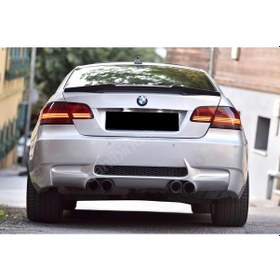 Resim Bmw 3 Serisi E92 M4 Spoyler 2006 2010 Parlak Siyah İthal Plastik 