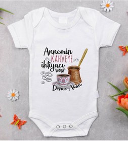 Resim Bitmeyenkartus Bk Kids Isimli Annemin Kahveye Ihtiyacı Var Tasarımlı Bebek Body Çok Renkli 