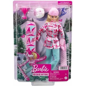 Resim Barbie Snowboard Sporcusu Bebek 