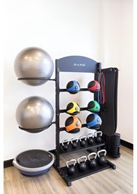 Resim Sağlık Topu Bosu Topu Mat Kettlebell Yoga Roller Çok Amaçlı Stand 