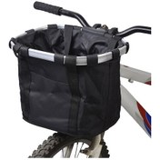 Resim Mufunye Dağ Bisikleti Sepeti, Alüminyum Alaşım, Hızlı Açma, Siyah Siyah 