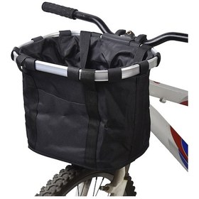 Resim Mufunye Dağ Bisikleti Sepeti, Alüminyum Alaşım, Hızlı Açma, Siyah Siyah 