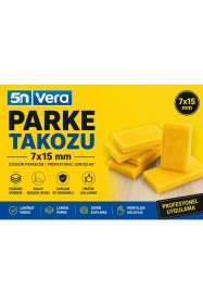 Resim 5N Vera 7X15 mm Parke Takozu | Laminat & Lamine Parke Montaj Ara Parçası | Duvar Kenarı Boşluk Sabitleyici Döşeme Aparatı 