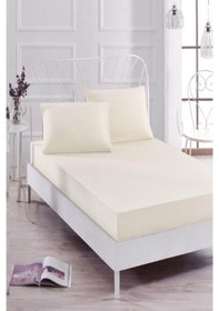 Resim Bebesi Çift Kişilik Havlu Çarşaf Takımı Renk Krem 150x200 Cm Krem 