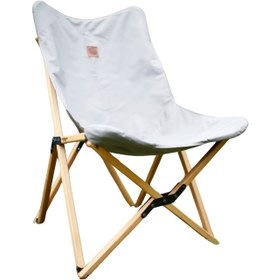 Resim Campcrafted Ahşap Kamp Sandalyesi - Beyaz 