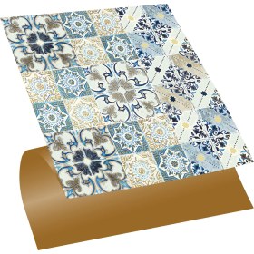 Resim Tink Kendinden Yapışkanlı Banyo Mutfak Kaplama Retro Desenli Pvc Karo 30X30 cm (56 Adet) 5m2 