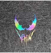 Resim Lazer Yansıtıcı-14x9.4 Cm-araba Çıkartmaları Venom Komik Yansıtıcı Dekorasyon Ön Cam Gövde Tampon Motosiklet Kask Dizüs 