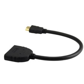 Resim Ti-Mesh Hdmı Male To 2 Hdmı Female 1 İn 2 Out Splitter Converter Adapter Kablo - 15Cm 
