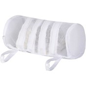 Resim Shineyee Beyaz Dairesel Ayakkabı Yıkama Çantası - Tek Kullanımlı Olmayan İnce Ağ, Deforme Olmama, Yıkama Makinesi Güvenli, Kurutma Uyumlu Beyaz 