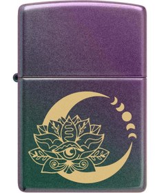Resim Zippo Çakmak 48587-103660 49146 Lotus Moon Design 