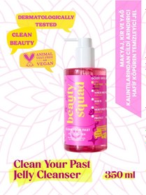 Resim Beauty Squad Clean Your Past Jelly Akne Karşıtı Arındırıcı Yüz Temizleme Jeli 350 ML 