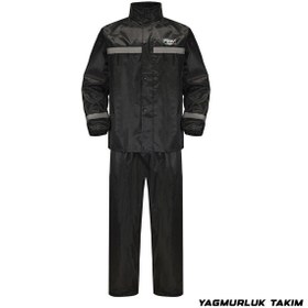 Resim ebakbak Motosiklet ve Bisiklet Lüx Yağmurluk Takım ( Alt ve Üst ) 1.Kalite Astarlı Motorcu Kurye Yağmurluğu 