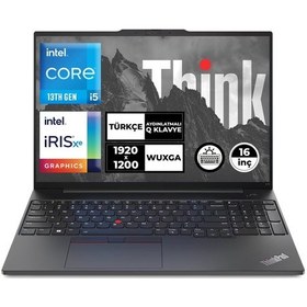 Resim Lenovo ThinkPad E16 Gen1 21JQS1TTZXZi709 i5-1335U 40 GB 512 GB SSD 16" W11P WUXGA Dizüstü Bilgisayar 