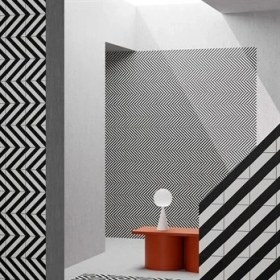 Resim Vitra 15X15 Retromix Fon Siyah-Beyaz Mat Porselen Karo K94845700001VTE0 (0,25 M2) 