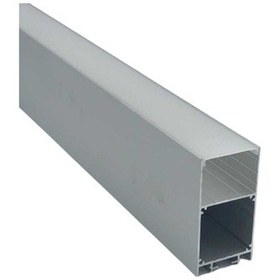 Resim Led Alüminyum Profil Siyah Kasa 1 Metre 85x85mm Opak Pleksi Kapak Yan Kapak Montaj Yayı 8413 