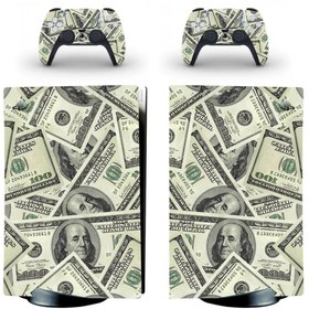 Resim Kt Grup Benjamin Franklin Playstation 5 Standart Kasa Dijital Versiyon Sticker Kaplama Seti 